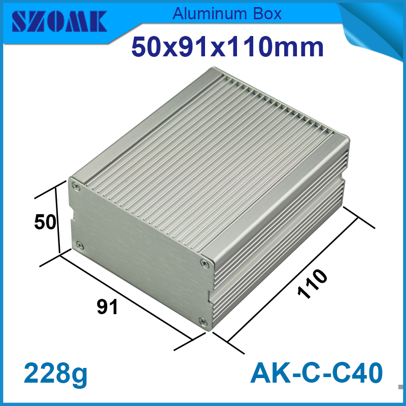 custom industries extruded aluminum enclosures for electronics AK-C-C40 50*91*110mm