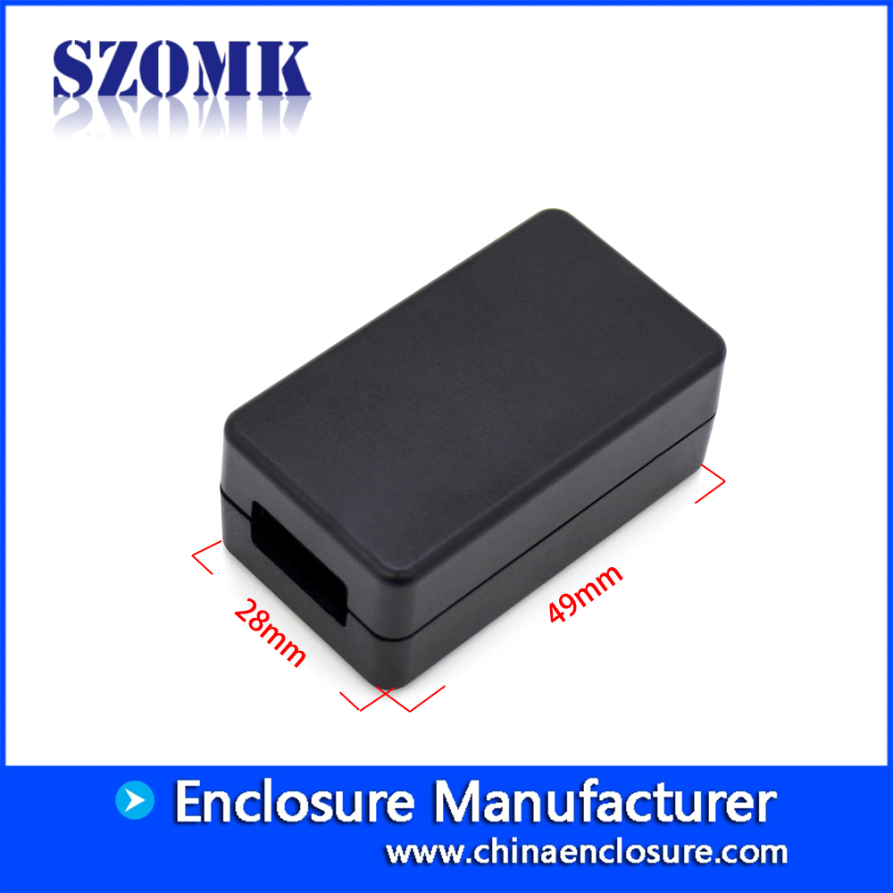 customized black abs plastic USB socket female port junction box size 49*29*20mm