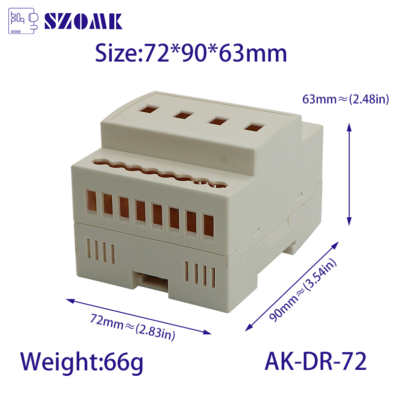 Cajas de riel DIN AK-DR-72
