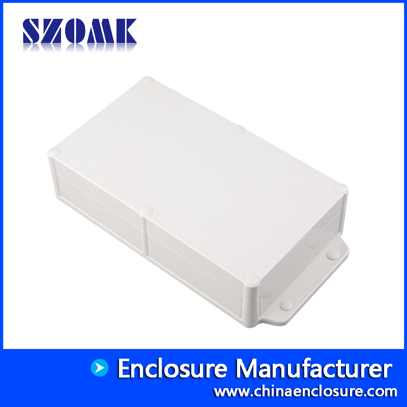 Szomk ip68 caixa de junção de gabinete de montagem em parede de plástico para eletrônico AK10024-A1 282 * 142 * 60mm