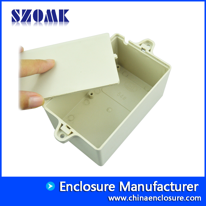 Montado en la pared de la caja eléctrica externa de plástico electrónico caja de conexión shell 102x64x50mm AK-W-05