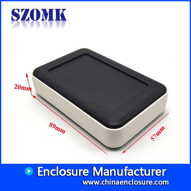 뜨거운 판매 szomk abs 휴대용 인클로저 접속점 상자 diy 프로젝트 상자 전자 인클로저 콘센트 박스