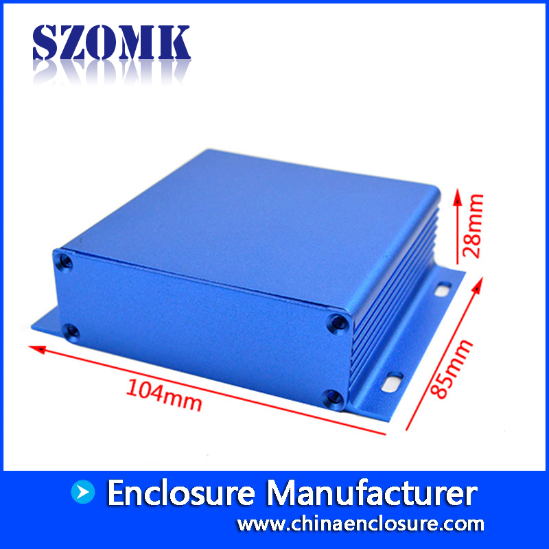 hot selling wall mounting aluminum extruded enclosure for pcb AK-C-A4 28*104*95mm