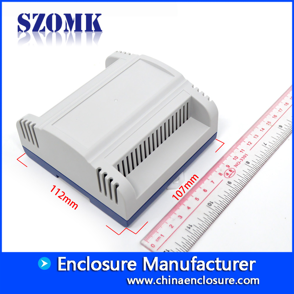 SZOMK venda quente caixa de terminais de alimentação de plástico ABS trilho din AK-DR-58 107 X 112 X 56 mm