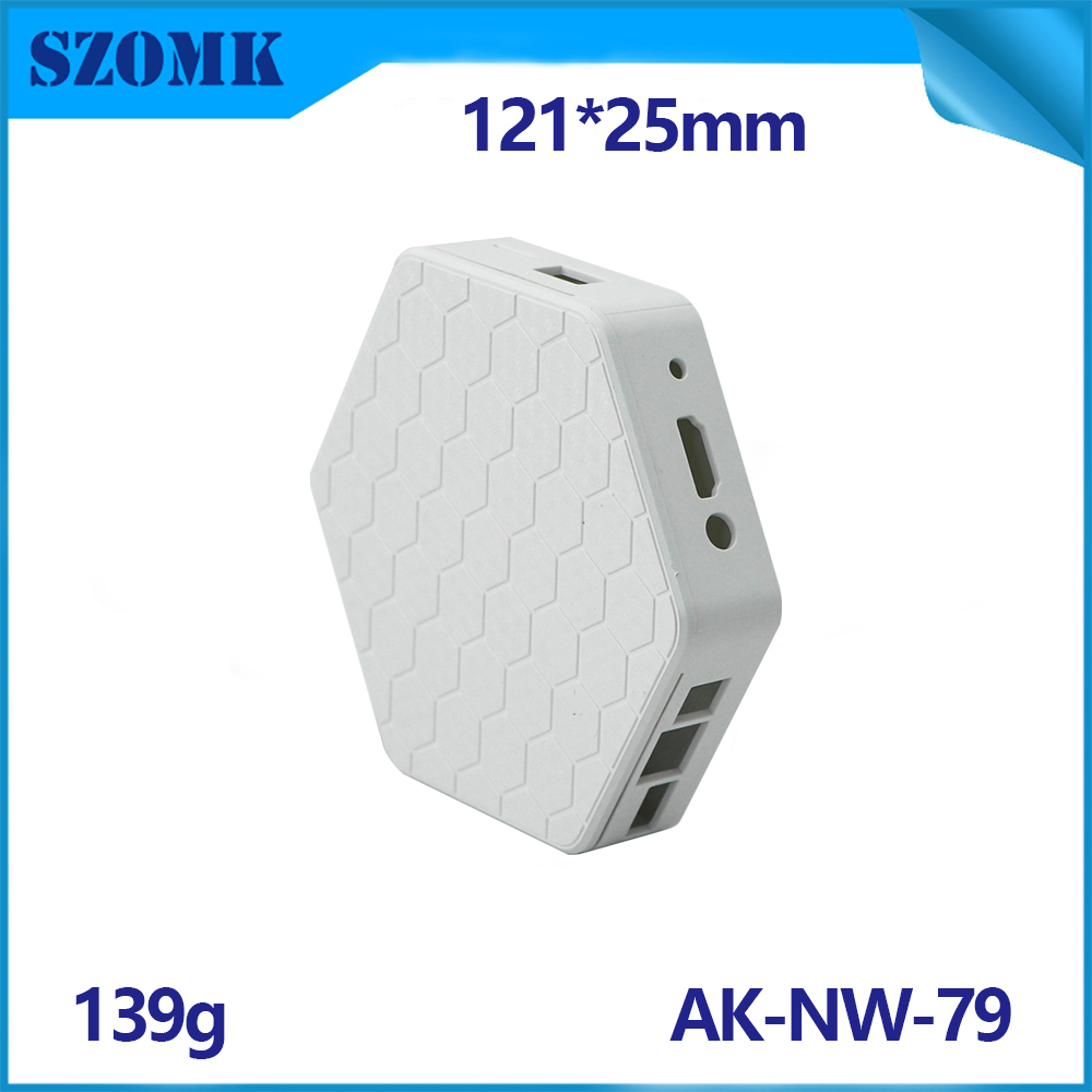 Plastic behuizingen voor elektronica Smokdetector Shell Smart Home Keukengasdetector behuizing AK-NW-79