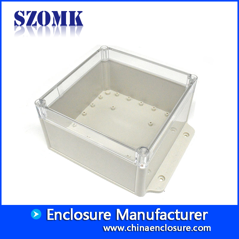 Caja de plástico al aire libre a prueba de agua dispositivo electrónico carcasa industrial con 204 (L) * 166 (W) * 90 (H) mm