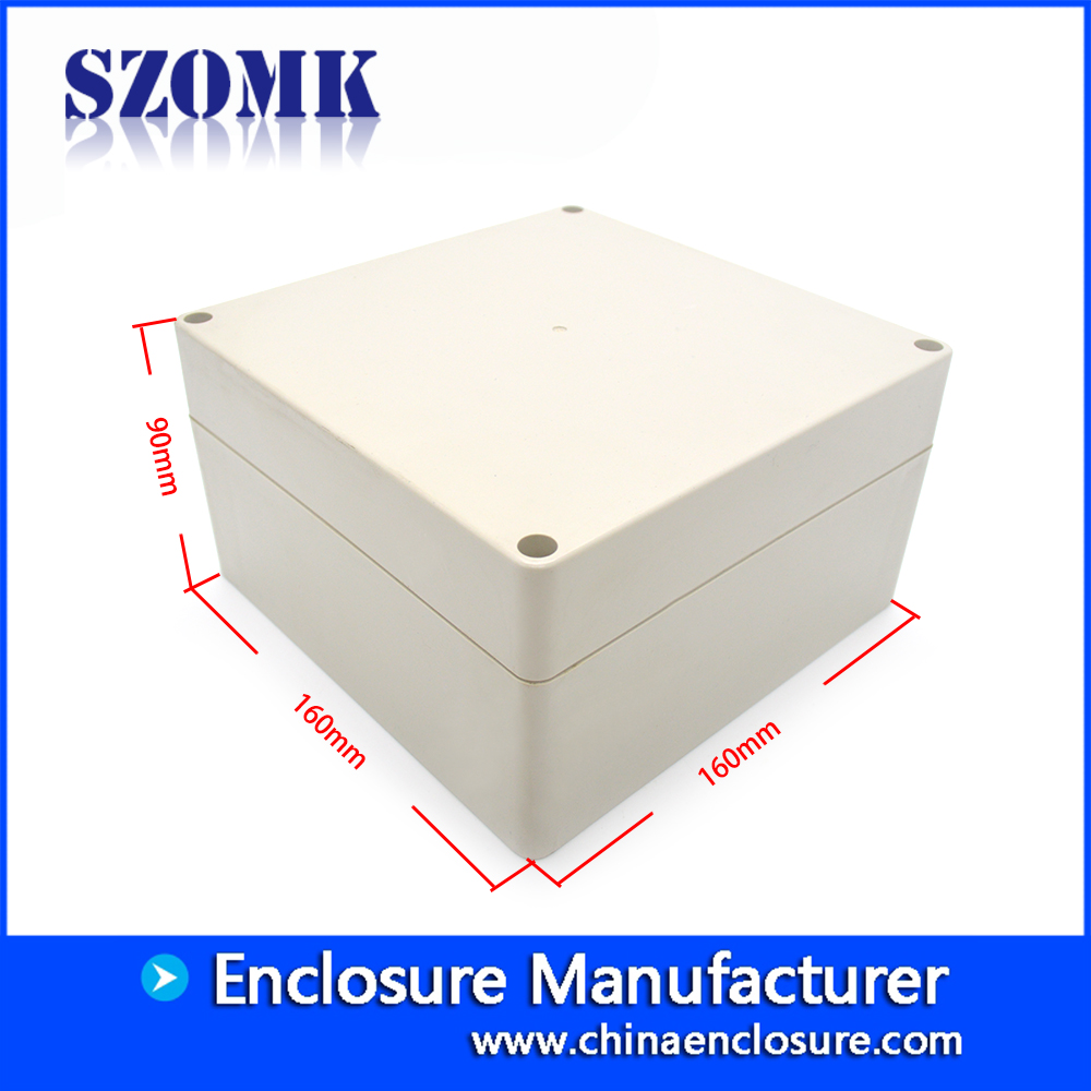 szomk IP65 caja de plástico resistente al agua para dispositivos electrónicos carcasa de plástico para pcb AK-B-5 160 * 160 * 90 mm