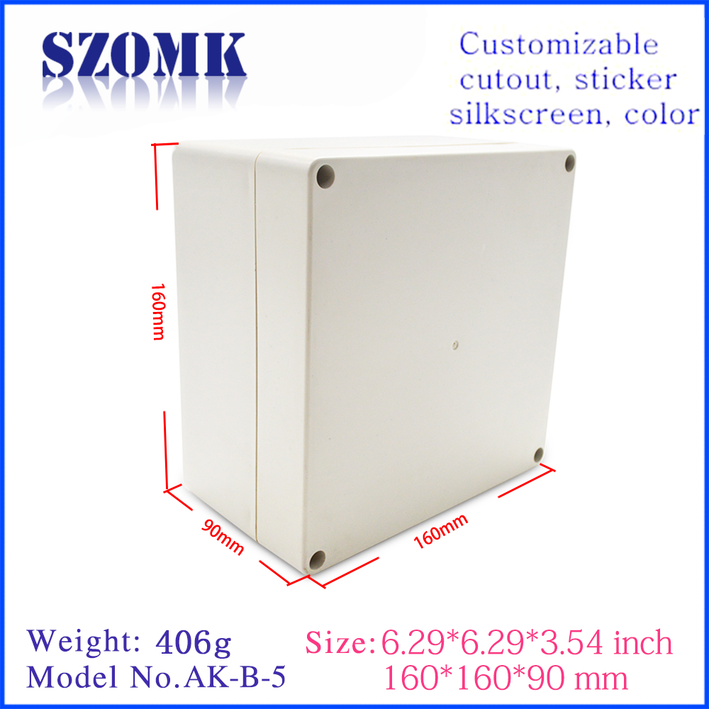 SZOMK ABS IP65 Elektronisches Kunststoffgehäuse für den Außenbereich, wasserdichte IP65-Anschlussdose