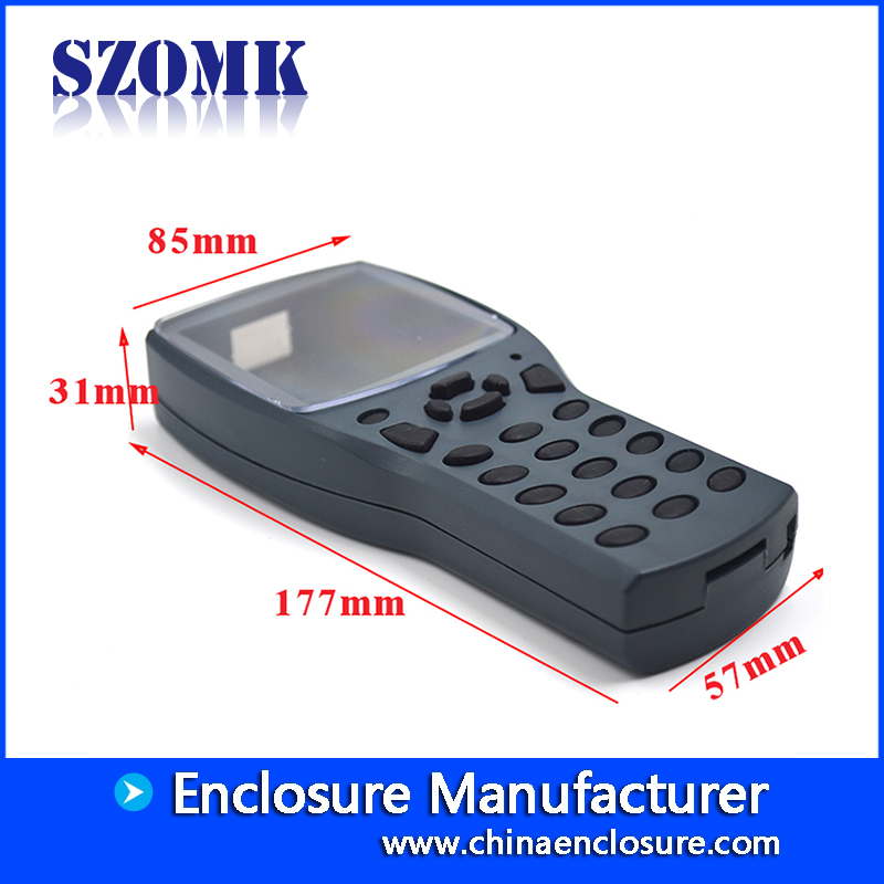 szomk caja de plástico electrónica amplificador caja electrónica 2 x AA batería titular mano instrumento plástico caja