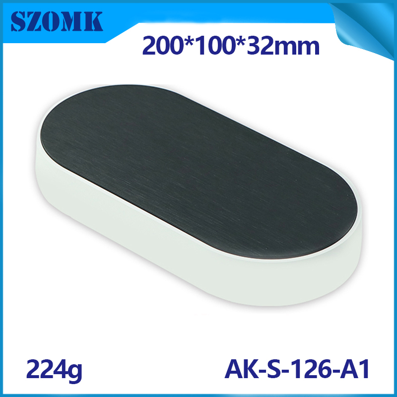 Szomk Caja de proyectos Amplificadores Caja de plástico Caja de plástico para proyecto electrónico AK-S-126