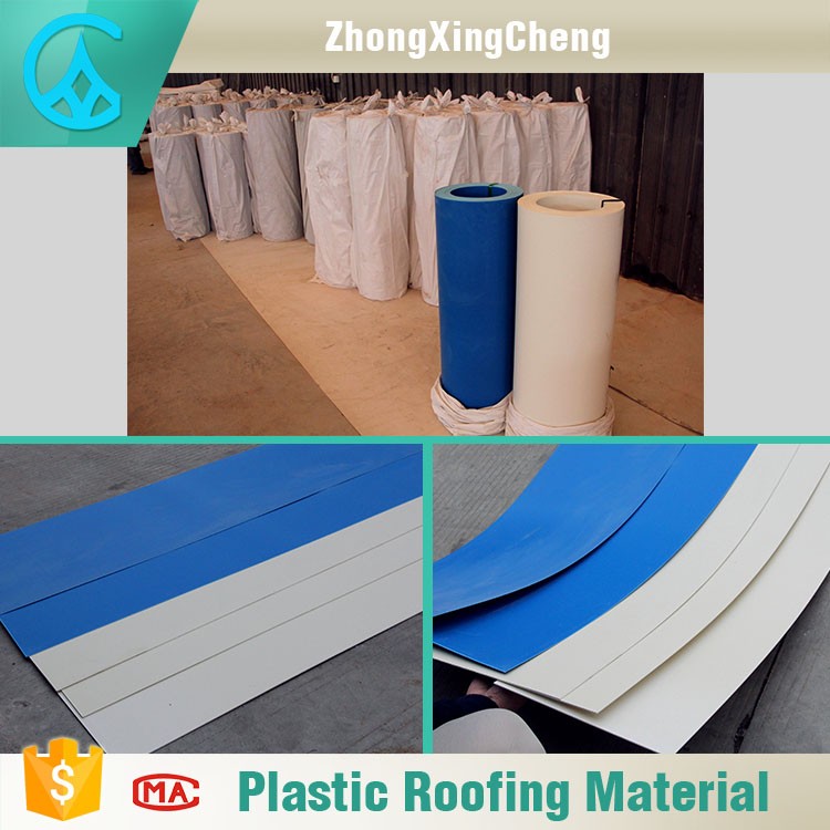 Easy installation corrosion resistance pvc roof flat sheet
