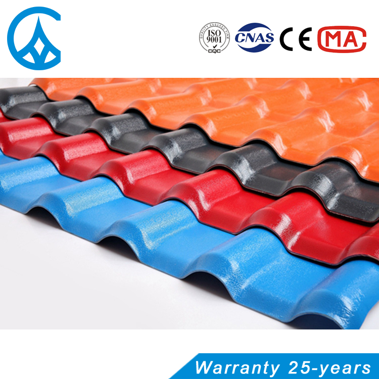 S plastic roof tiles type ASA synthetic resin material roof tile