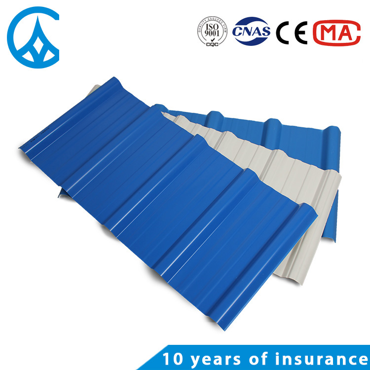 ZXC Heat insulation function cheap fireproof color lasting pvc roofing sheet