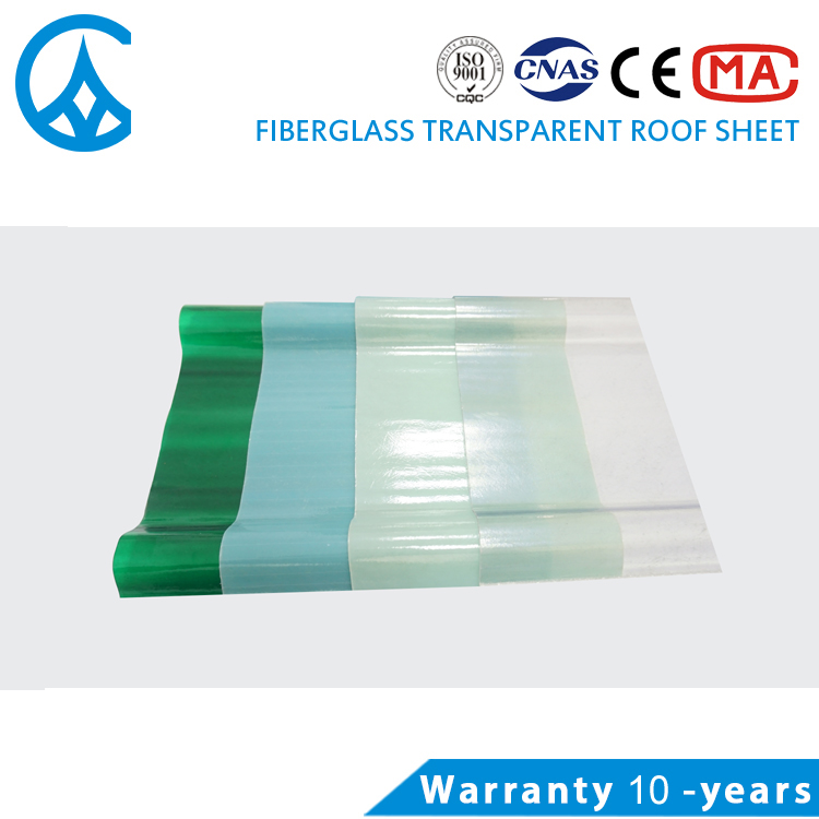 ZXC good heat resistant corrugated plastic sheets FRP roof tile