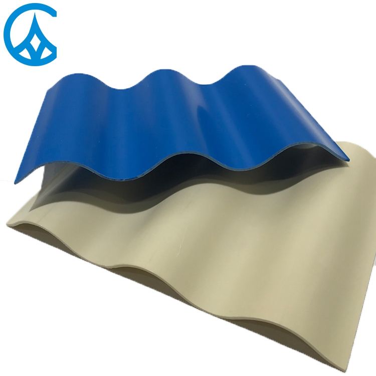 ZXC round wave and trapezoid PVC roofing sheet