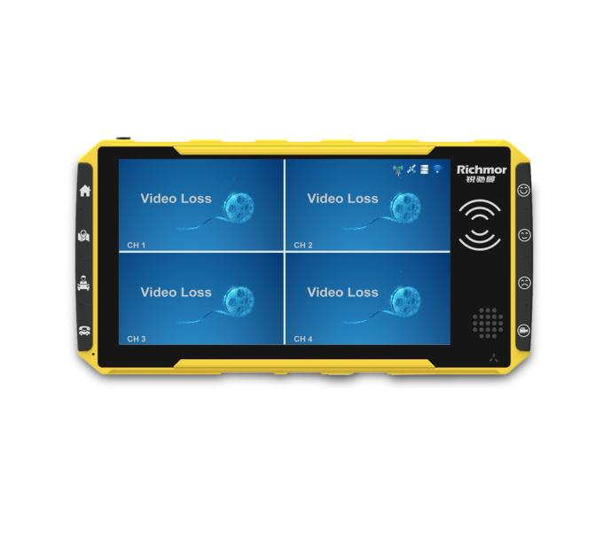 Richmor Smart Touchscreen-Monitor 3G 4G GPS WIFI Werbung RFID Mobile DVR für Taxi Bus Truck