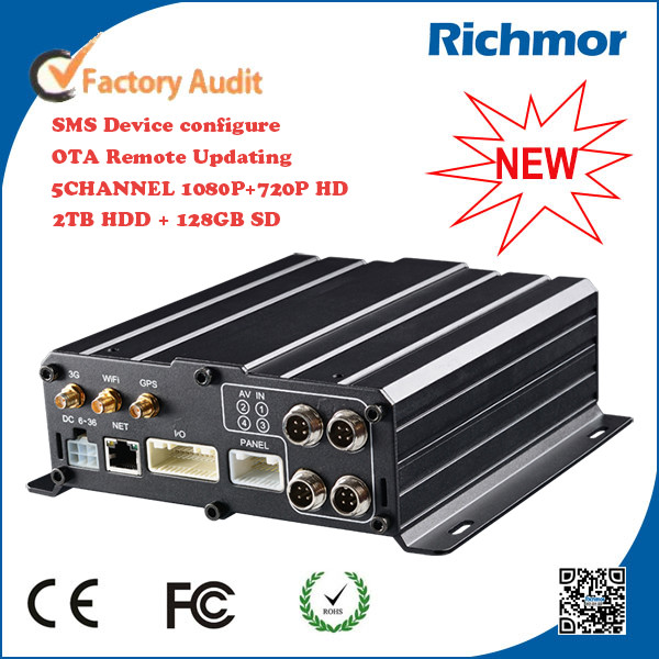 H.264 Mobile DVR 5ch mobile dvr  with GPS Tracking in Google Earth
