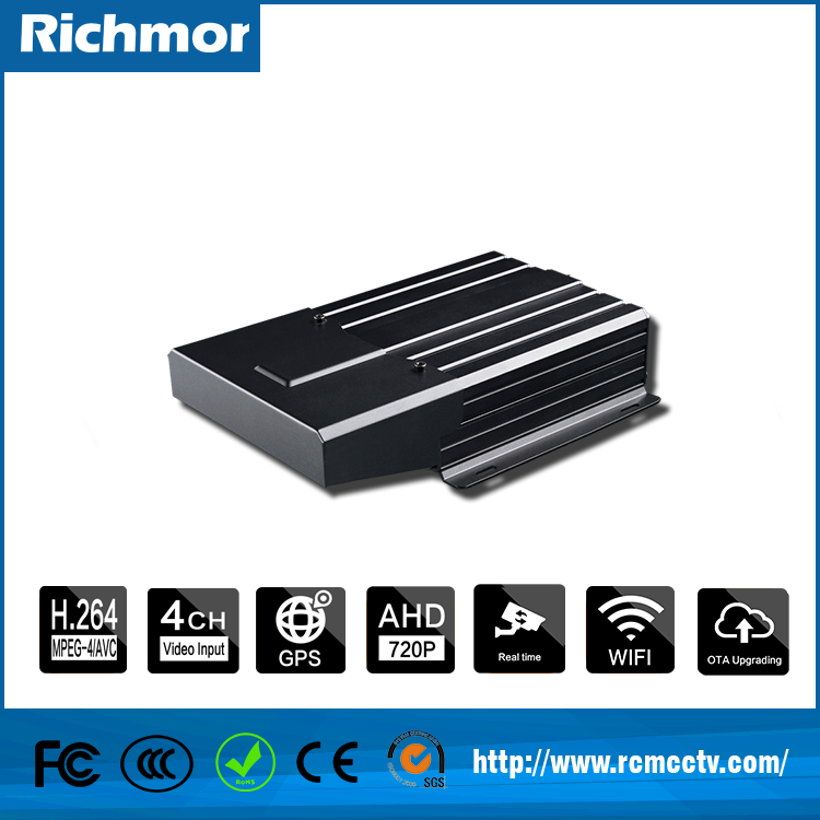 MDVR Support 2tb Storage 4 Channel GPS Tracking 3G Super Shock-proof Car Mobile DVR