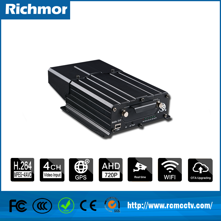 Richmor 4CH 3G dvr 与 5.8GHZ wifi, 视频自动下载