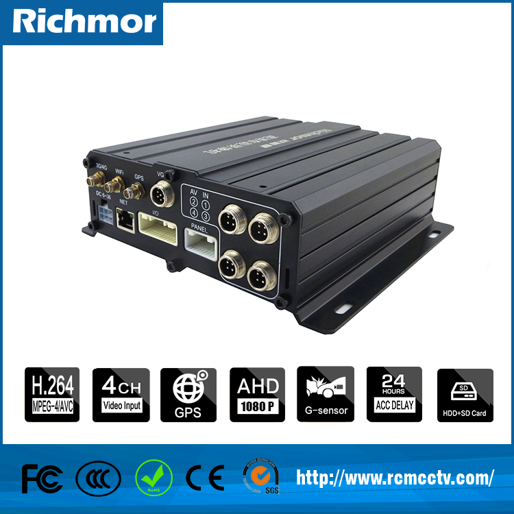 RCM-MDR7204,4ch digital video recorder with gps 3g /4g wifi hdd mdvr h 264 network dvr password reset