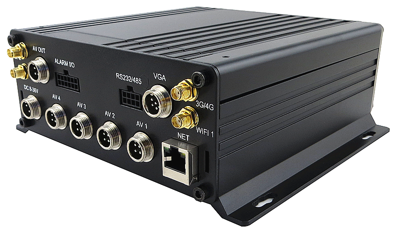 RMVS software supported 4ch hdd 720P mobile dvr with gps 4g LTE wifi with automatically download