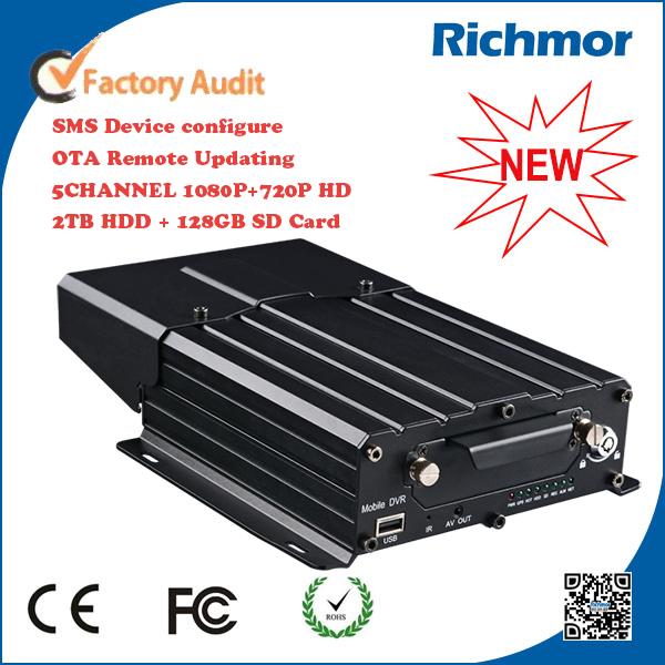 Support IOS/Android Phone Remote monitor 5CH HARD DISK Mobile DVR