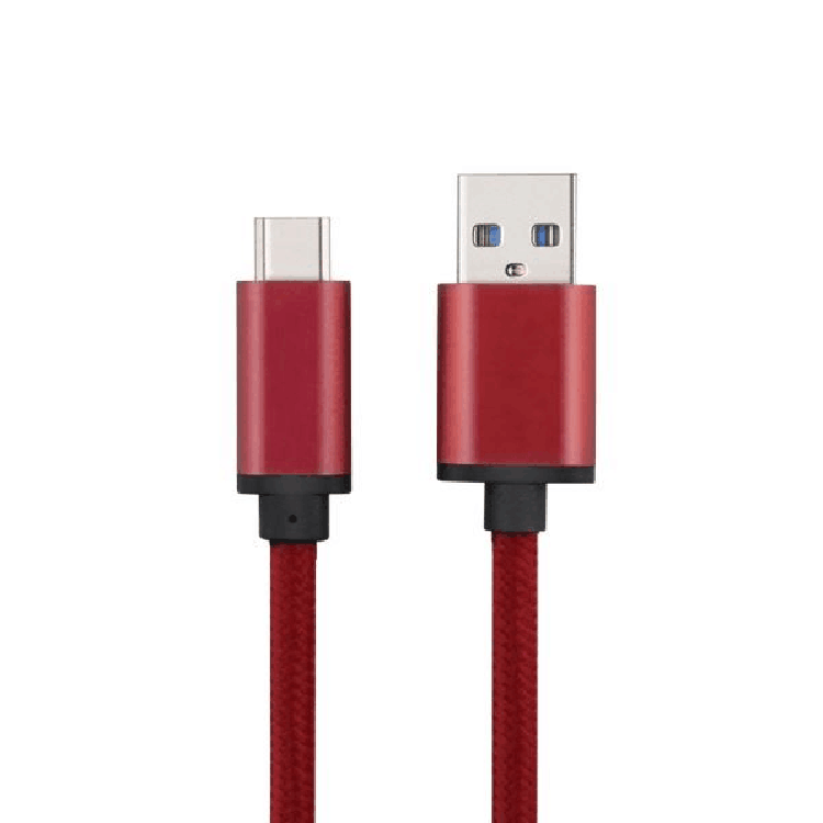 Câble de chargement de données USB 3.0 haut débit vers câble USB 3.1 de type c tressé