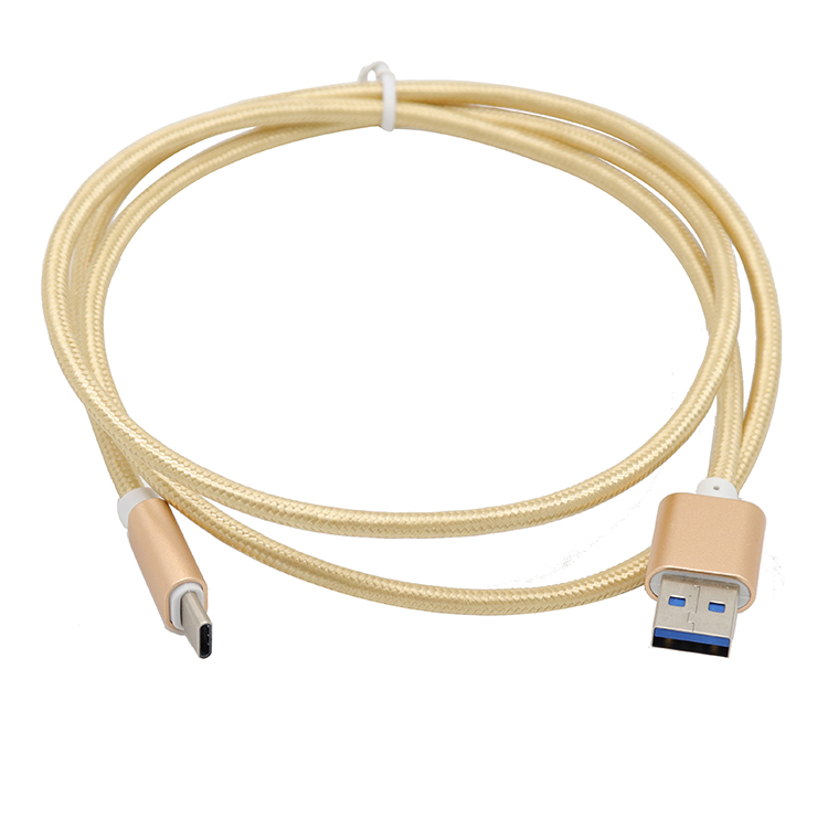 Hot sell nylon braided high speed usb 2.0 type c data charging cable