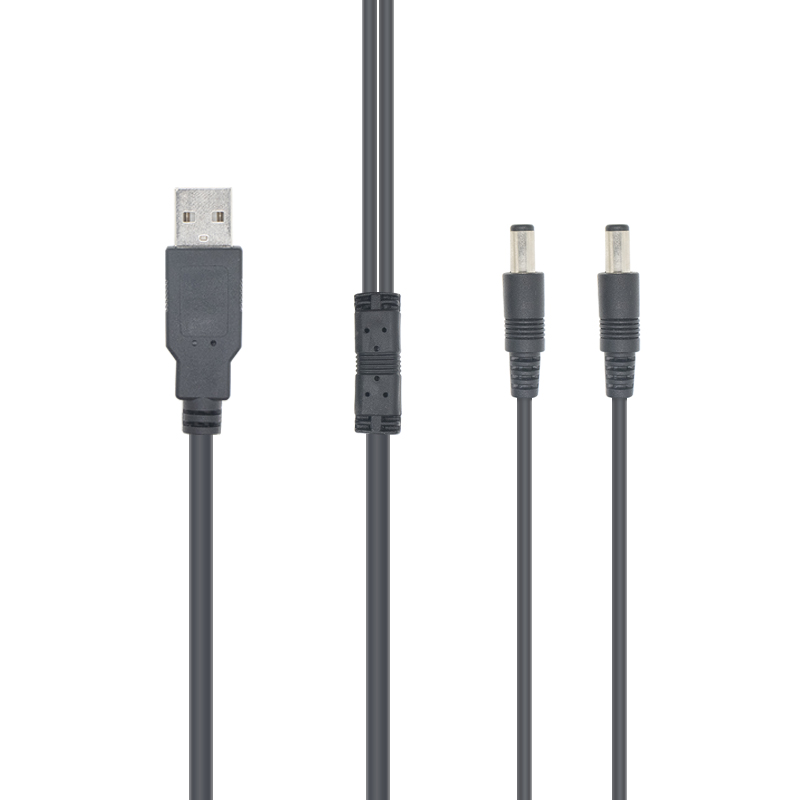 USB Y Splitter Male a Cable de cable de corriente DC