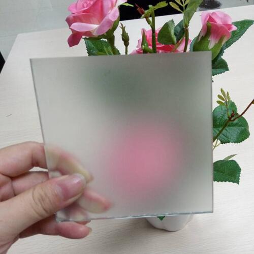 5MM ácido gravado vidro preço fábrica, Shenzhen 5MM Decorativas Etched vidro fornecedor, 5MM Satin Etched Glass Fabricante Preço