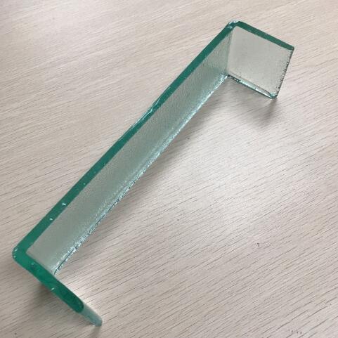 7mm translucent tempered u channel glass factory china