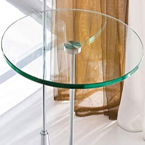 Panneaux de verre trempé ronds transparents de 8 mm, verre trempé résistant à la chaleur, verre trempé pour table ronde.