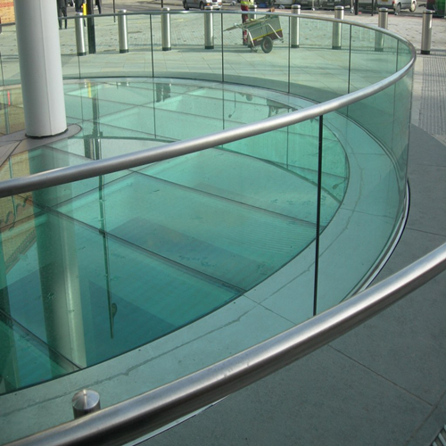 CE certified 21.52mm safety toughened laminated railing glass factory