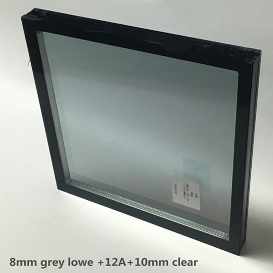 China 8mm grey Low E+12A+10mm Transparent Tempered Insulating Glass manufacturers