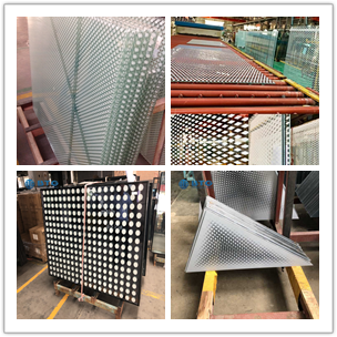 China Factory supply 8+8 10+10 silk screen printed decoration glass panels ceramic fritted safety tempered laminated glass interior and exterior building glass price