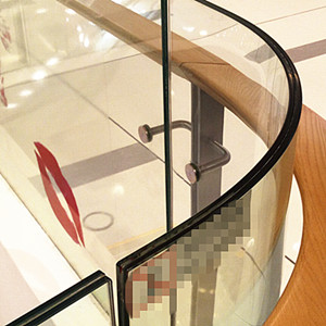 China manufacturer 17.52mm curve tempered laminated glass,color and clear 884 bend safety building glass