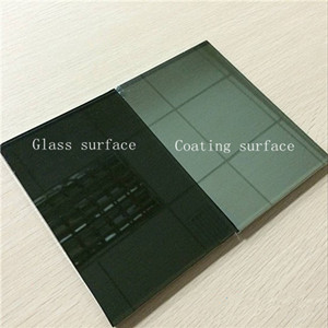 China manufacturer online hard coating energy saving 5.5mm dark grey reflective glass