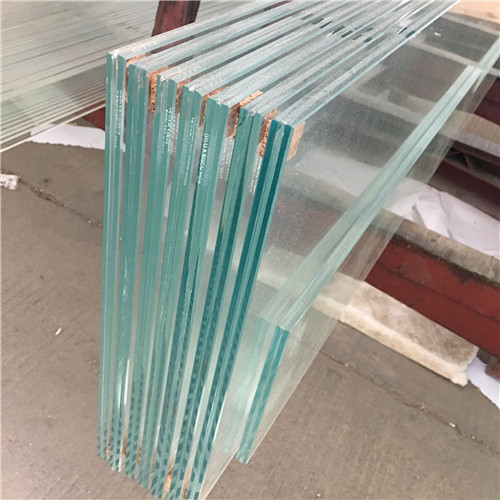 Cut to size ultra clear 553 thick low iron safety tempered laminated glass