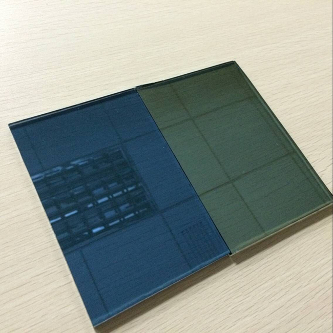 High quality good price 5mm dark blue reflective glass China supplier