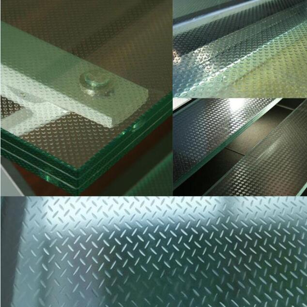 High quality tempered laminated glass floors,10+10+10mm slip resistance glass floor china