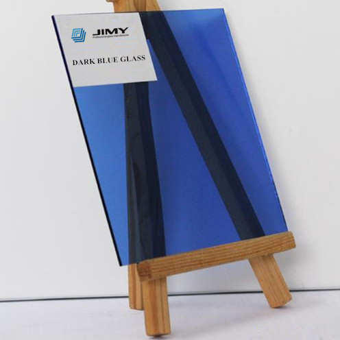 Hot sale 4-10mm dark blue tinted glass manufacturer, high quality blue tinted glass distributor