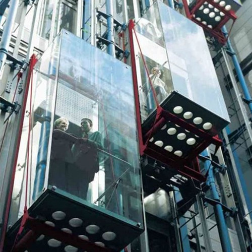 Residential commercial building dupont ultra clear PVB curved tempered laminated glass lift elevator manufacturer