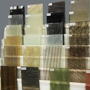 Safety 8mm 10mm 12mm 16mm decorative silk textiles fabric laminated glass factory
