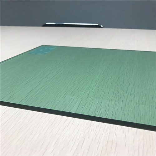 Supply factory price 6mm F-green color safety tempered glass in China