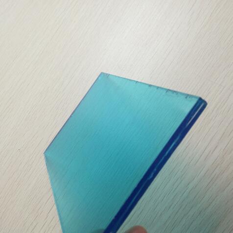 Vidrio laminado azul del precio al por mayor 6.38mm, 331 vidrio laminado del flotador para la venta