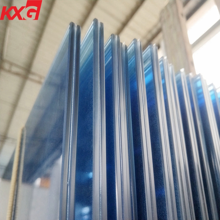 China factory 11.52 mm ford blue tinted laminated glass, safety toughened color laminated glass