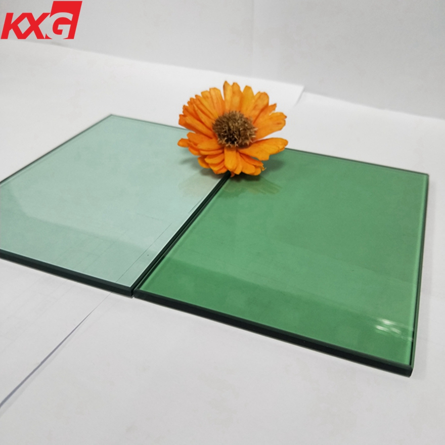 China factory 8mm tinted green color safety decorative tempered glass