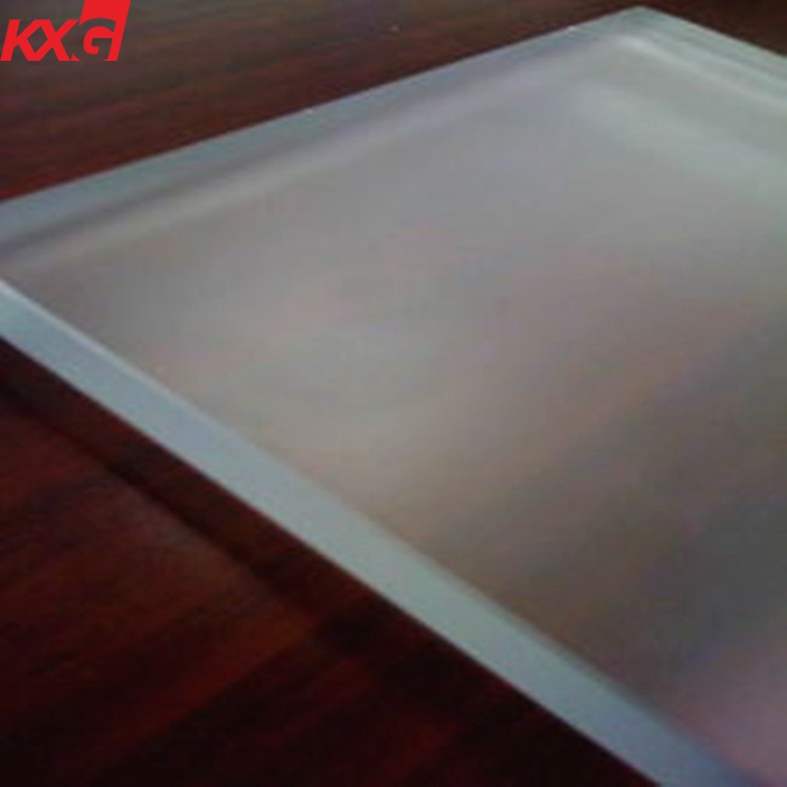 Precio de fábrica de vidrio templado de seguridad esmerilado con ácido grabado de 8 mm, fábrica de vidrio templado de seguridad esmerilado de China