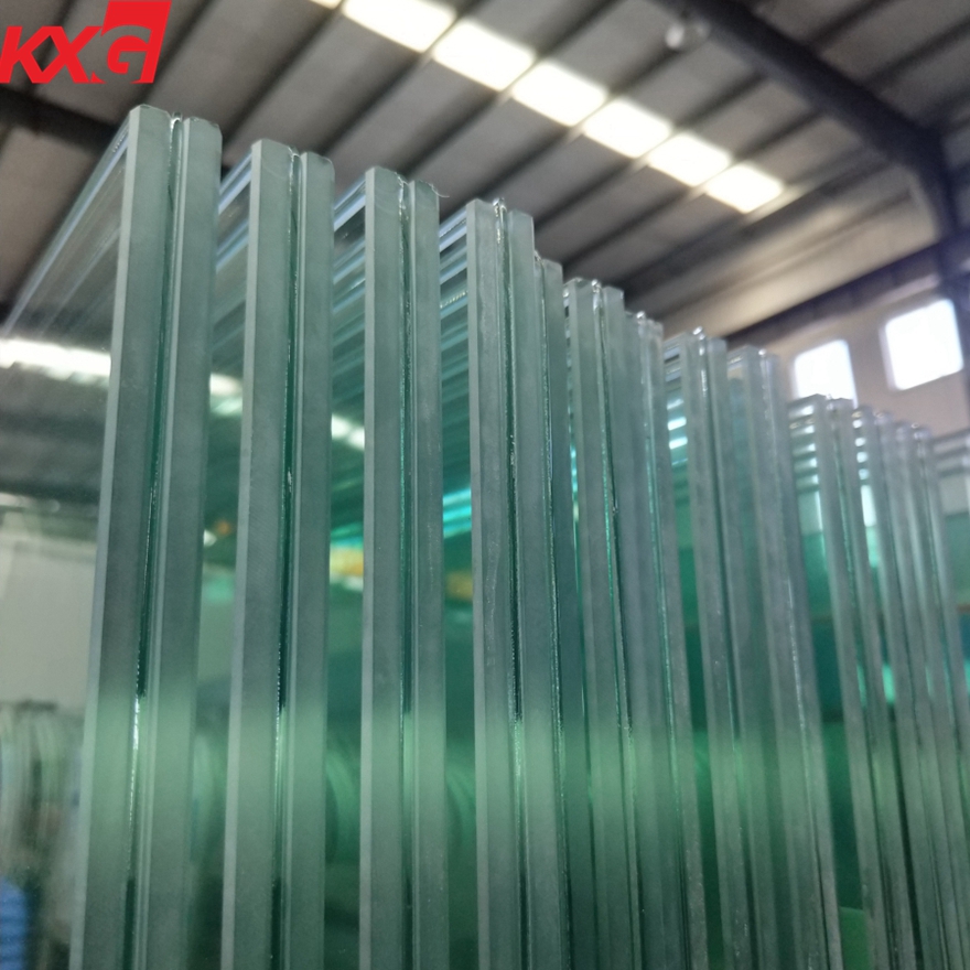 KXG 17.52 mm tempered laminated glass borong, 884 besi rendah toughened kaca kaca laminated