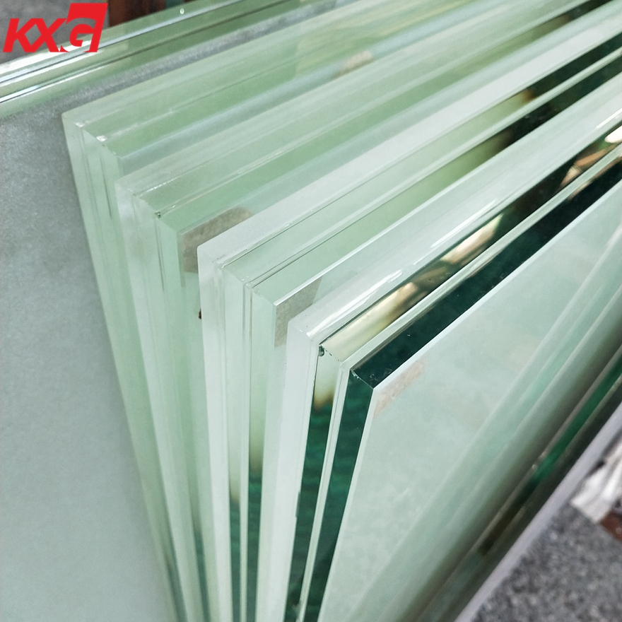 KXG factory price custom size 13.52mm 17.52mm 21.52 frosted opaque translucent tempered laminated glass 664 884 price